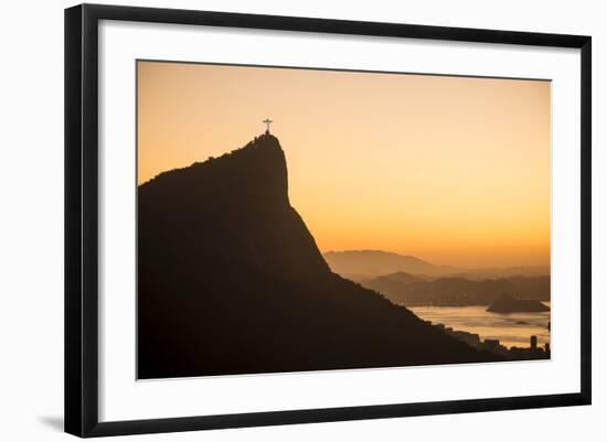 View from Chinese Vista at Dawn, Rio De Janeiro, Brazil, South America-Ben Pipe-Framed Photographic Print