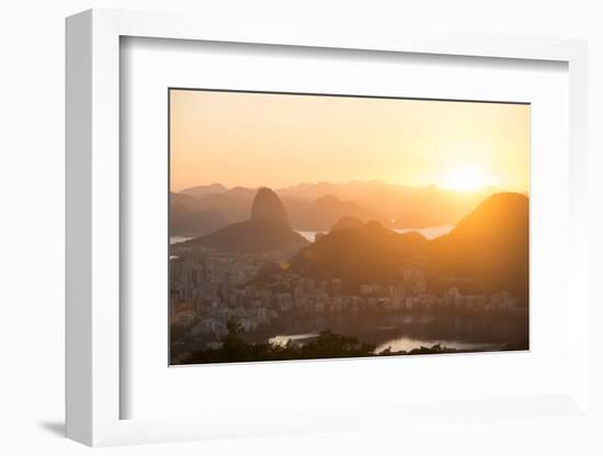 View from Chinese Vista at Dawn, Rio De Janeiro, Brazil, South America-Ben Pipe-Framed Photographic Print