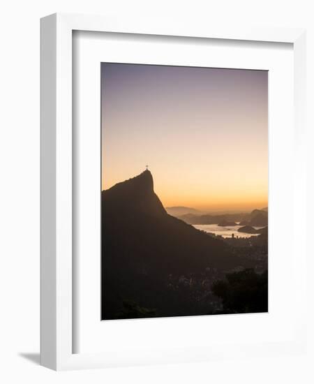 View from Chinese Vista at Dawn, Rio De Janeiro, Brazil, South America-Ben Pipe-Framed Photographic Print