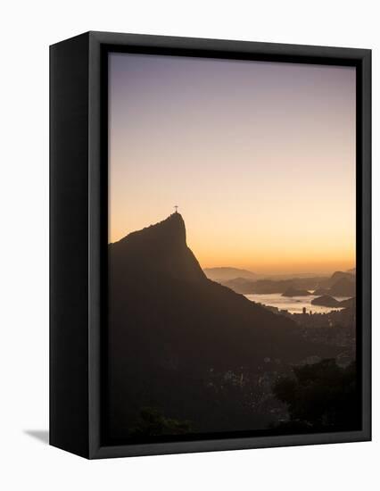 View from Chinese Vista at Dawn, Rio De Janeiro, Brazil, South America-Ben Pipe-Framed Stretched Canvas