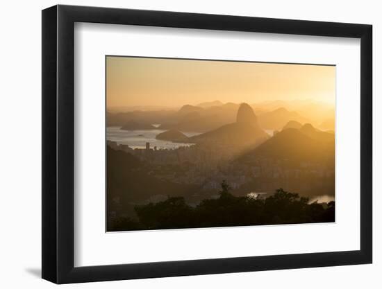 View from Chinese Vista at Dawn, Rio De Janeiro, Brazil, South America-Ben Pipe-Framed Photographic Print