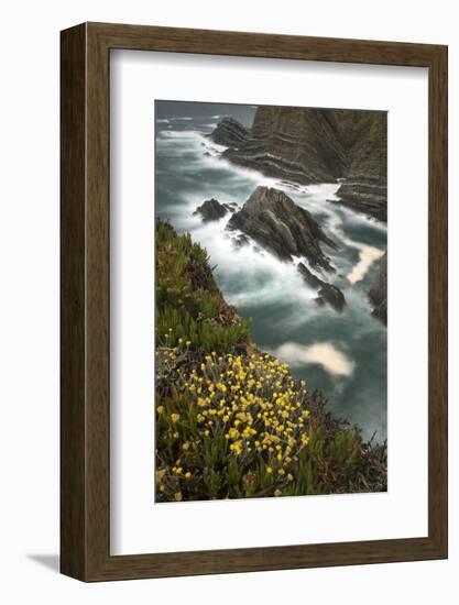 View from Cliffs, Cabo Sardão (Cape) Alentejo, South West Alentejano and Costa Vicentina, Portugal-Quinta-Framed Photographic Print