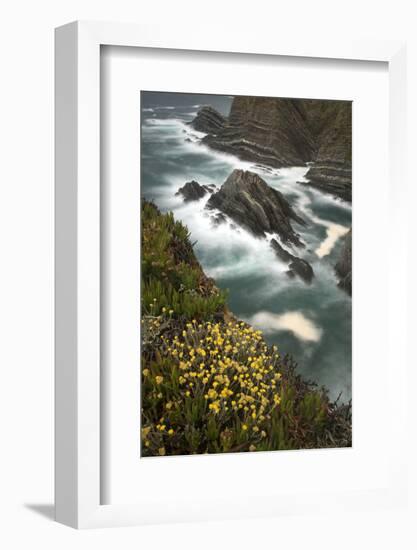 View from Cliffs, Cabo Sardão (Cape) Alentejo, South West Alentejano and Costa Vicentina, Portugal-Quinta-Framed Photographic Print