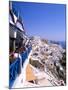 View from Cliffs, Santorini, Greece-Bill Bachmann-Mounted Photographic Print