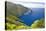 View from Clifftop Along Rocky Coast, Anafonitria, Zakynthos (Zante) (Zakinthos)-Ruth Tomlinson-Stretched Canvas