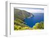 View from Clifftop Along Rocky Coast, Anafonitria, Zakynthos (Zante) (Zakinthos)-Ruth Tomlinson-Framed Photographic Print