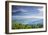 View from Clingman's Dome in the Great Smoky Mountains National Park near Gatlinburg, Tennessee.-SeanPavonePhoto-Framed Photographic Print