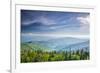 View from Clingman's Dome in the Great Smoky Mountains National Park near Gatlinburg, Tennessee.-SeanPavonePhoto-Framed Photographic Print