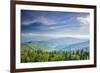 View from Clingman's Dome in the Great Smoky Mountains National Park near Gatlinburg, Tennessee.-SeanPavonePhoto-Framed Photographic Print