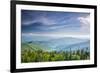 View from Clingman's Dome in the Great Smoky Mountains National Park near Gatlinburg, Tennessee.-SeanPavonePhoto-Framed Photographic Print