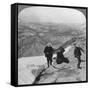 View from Clouds Rest over Tenaya Lake to the Distant Matterhorn, California, USA, 1902-Underwood & Underwood-Framed Stretched Canvas