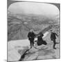 View from Clouds Rest over Tenaya Lake to the Distant Matterhorn, California, USA, 1902-Underwood & Underwood-Mounted Giclee Print