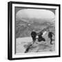 View from Clouds Rest over Tenaya Lake to the Distant Matterhorn, California, USA, 1902-Underwood & Underwood-Framed Giclee Print