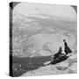 View from Clouds Rest over the Little Yosemite Valley to Mount Clark, California, USA, 1902-Underwood & Underwood-Stretched Canvas