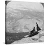 View from Clouds Rest over the Little Yosemite Valley to Mount Clark, California, USA, 1902-Underwood & Underwood-Stretched Canvas