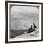 View from Clouds Rest over the Little Yosemite Valley to Mount Clark, California, USA, 1902-Underwood & Underwood-Framed Photographic Print