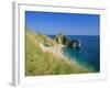 View from Coastal Path of Durdle Door, Dorset, England-Ruth Tomlinson-Framed Photographic Print