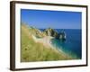 View from Coastal Path of Durdle Door, Dorset, England-Ruth Tomlinson-Framed Photographic Print