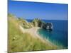View from Coastal Path of Durdle Door, Dorset, England-Ruth Tomlinson-Mounted Photographic Print