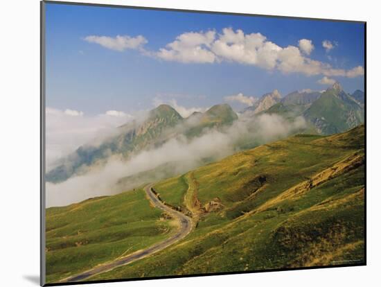 View from Col d'Aubisque, Pyrenees-Atlantique, Pyrenees, Aquitaine, France, Europe-David Hughes-Mounted Photographic Print