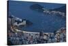 View from Cristo Redentor over Rio De Janeiro at Night, Corcovado, Rio De Janeiro-Ben Pipe-Stretched Canvas