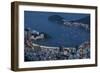 View from Cristo Redentor over Rio De Janeiro at Night, Corcovado, Rio De Janeiro-Ben Pipe-Framed Photographic Print