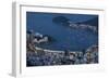 View from Cristo Redentor over Rio De Janeiro at Night, Corcovado, Rio De Janeiro-Ben Pipe-Framed Photographic Print