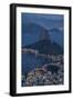 View from Cristo Redentor over Rio De Janeiro at Night, Corcovado, Rio De Janeiro-Ben Pipe-Framed Photographic Print