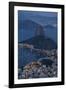 View from Cristo Redentor over Rio De Janeiro at Night, Corcovado, Rio De Janeiro-Ben Pipe-Framed Photographic Print