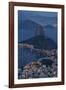 View from Cristo Redentor over Rio De Janeiro at Night, Corcovado, Rio De Janeiro-Ben Pipe-Framed Photographic Print