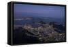 View from Cristo Redentor over Rio De Janeiro at Night, Corcovado, Rio De Janeiro-Ben Pipe-Framed Stretched Canvas