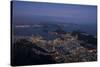 View from Cristo Redentor over Rio De Janeiro at Night, Corcovado, Rio De Janeiro-Ben Pipe-Stretched Canvas