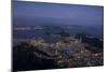 View from Cristo Redentor over Rio De Janeiro at Night, Corcovado, Rio De Janeiro-Ben Pipe-Mounted Photographic Print