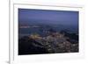 View from Cristo Redentor over Rio De Janeiro at Night, Corcovado, Rio De Janeiro-Ben Pipe-Framed Photographic Print