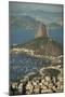 View from Cristo Redentor over Rio De Janeiro, Corcovado, Rio De Janeiro, Brazil, South America-Ben Pipe-Mounted Photographic Print