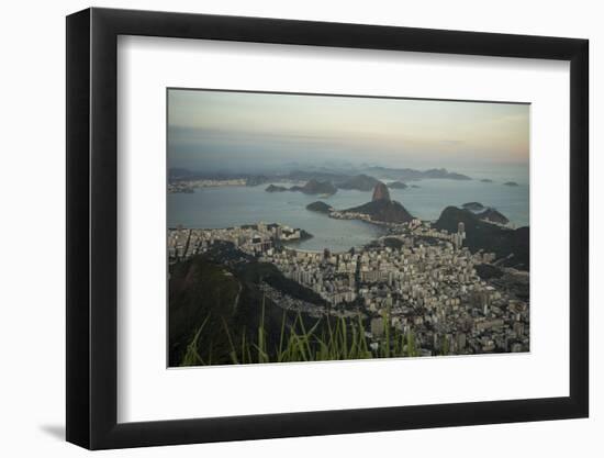 View from Cristo Redentor over Rio De Janeiro, Corcovado, Rio De Janeiro, Brazil, South America-Ben Pipe-Framed Photographic Print