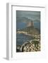 View from Cristo Redentor over Rio De Janeiro, Corcovado, Rio De Janeiro, Brazil, South America-Ben Pipe-Framed Photographic Print