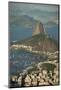 View from Cristo Redentor over Rio De Janeiro, Corcovado, Rio De Janeiro, Brazil, South America-Ben Pipe-Mounted Photographic Print