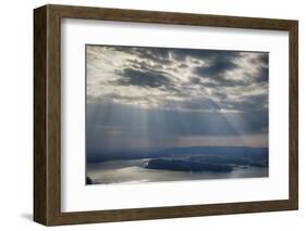 View from Crown Point, Columbia Gorge National Scenic Area, Oregon, USA-Rick A. Brown-Framed Photographic Print