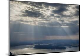 View from Crown Point, Columbia Gorge National Scenic Area, Oregon, USA-Rick A. Brown-Mounted Photographic Print