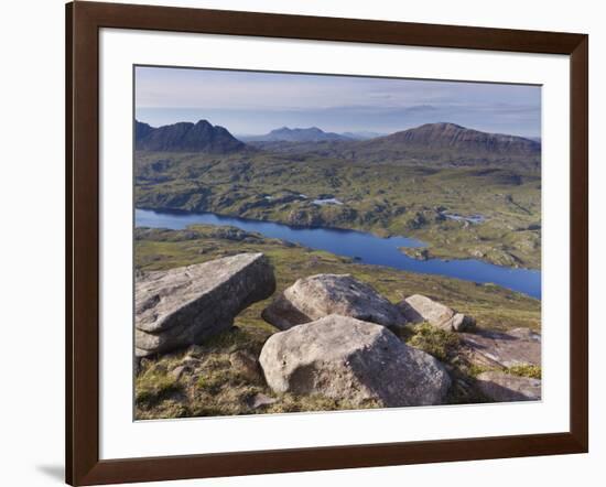 View from Cul Mor Towards Suilven, Coigach - Assynt Swt, Sutherland, Highlands, Scotland, UK-Joe Cornish-Framed Photographic Print