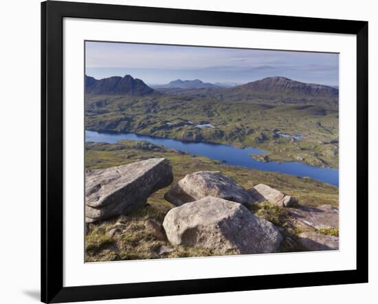 View from Cul Mor Towards Suilven, Coigach - Assynt Swt, Sutherland, Highlands, Scotland, UK-Joe Cornish-Framed Photographic Print