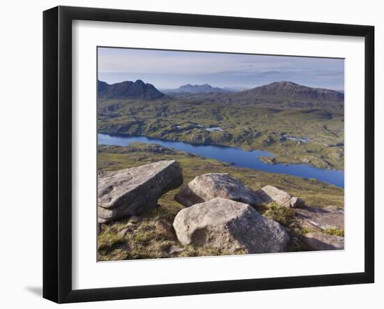 View from Cul Mor Towards Suilven, Coigach - Assynt Swt, Sutherland, Highlands, Scotland, UK-Joe Cornish-Framed Photographic Print