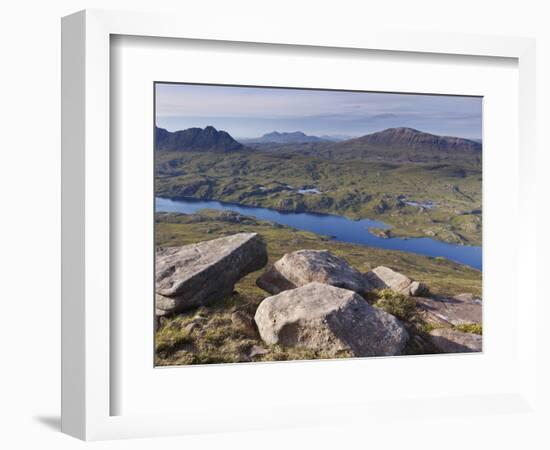 View from Cul Mor Towards Suilven, Coigach - Assynt Swt, Sutherland, Highlands, Scotland, UK-Joe Cornish-Framed Photographic Print