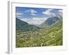 View from Dorf Tyrol over Merano, Towards Reschen Pass and Austria, Western Dolomites, Italy-James Emmerson-Framed Photographic Print