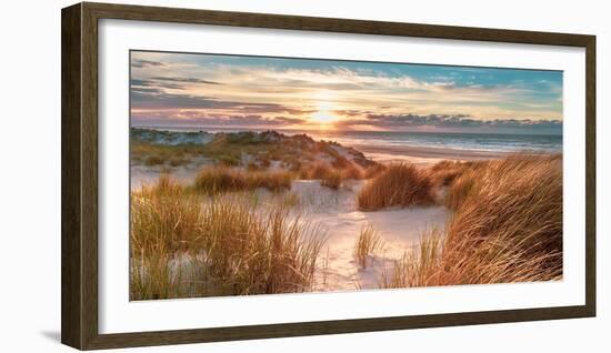 View from Dune Top over North Sea-CreativeNature_nl-Framed Photographic Print