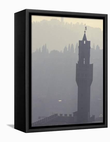 View from Duomo Santa Maria Del Fiore of Hills and Bell Towers, Florence, Tuscany, Italy-Robert Francis-Framed Stretched Canvas