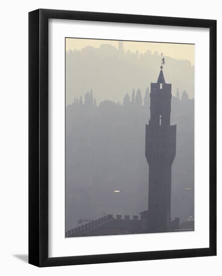 View from Duomo Santa Maria Del Fiore of Hills and Bell Towers, Florence, Tuscany, Italy-Robert Francis-Framed Photographic Print