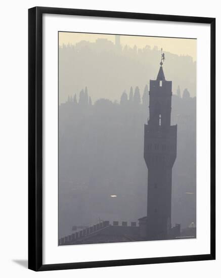 View from Duomo Santa Maria Del Fiore of Hills and Bell Towers, Florence, Tuscany, Italy-Robert Francis-Framed Photographic Print