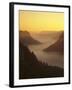 View from Eichfelsen Rock on Schloss Werenwag Castle and Danube Valley at Sunrise-Markus Lange-Framed Photographic Print